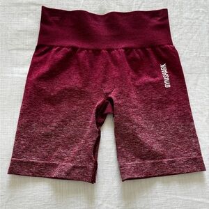 Gymshark Burgundy Seamless Shorts